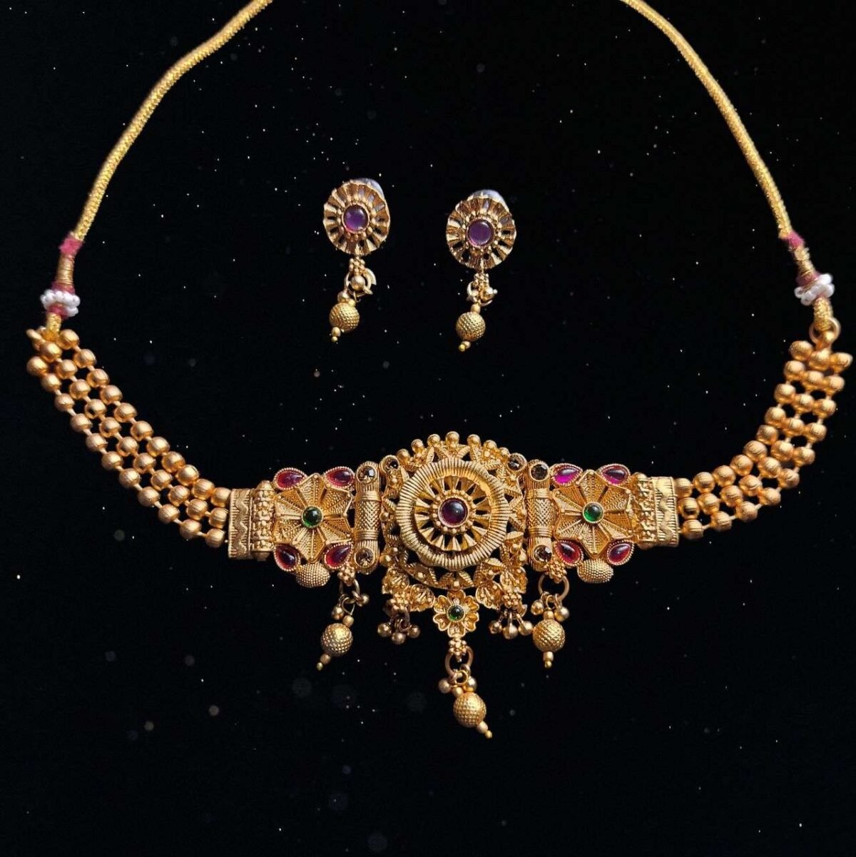 Radiant Glory Set - Premium Necklace and Earring Set | Shree Pramukh Jewellery