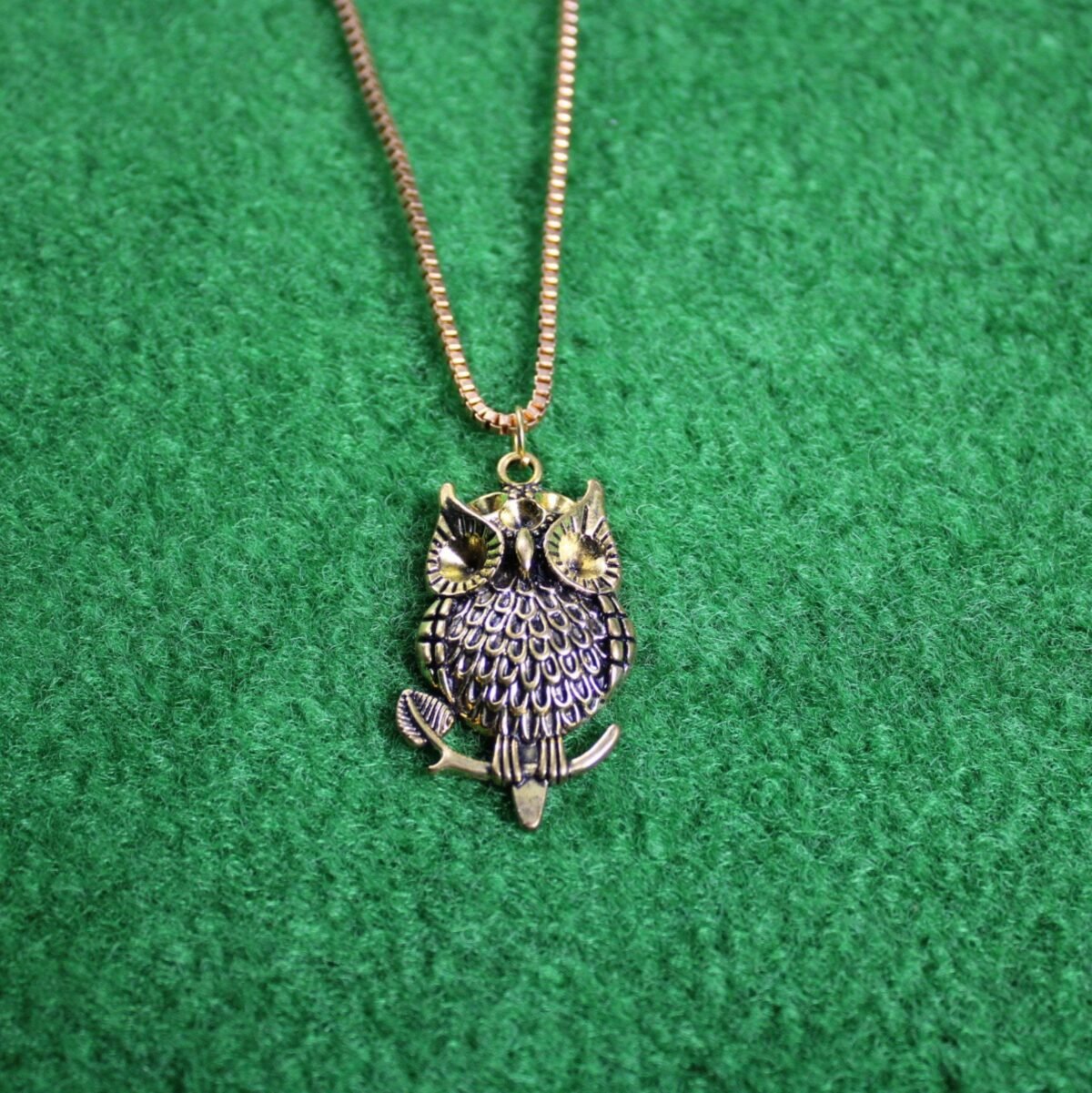 Midnight Sentinel Owl Pendant | Wisdom and Mystery | Shree Pramukh Jewellery